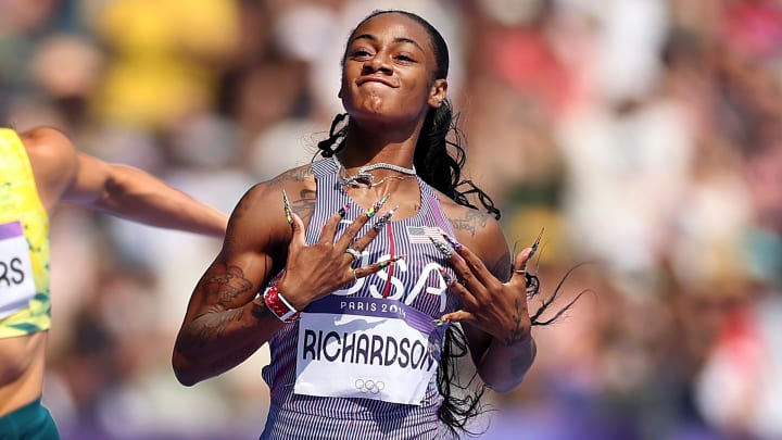 Richardson advanced to Saturday’s 100m semifinal.