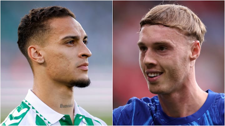 Antony and Cole Palmer will go head to head in Wednesday’s Europa League final. Antony and Cole Palmer will go head to head in Wednesday’s Europa League final.