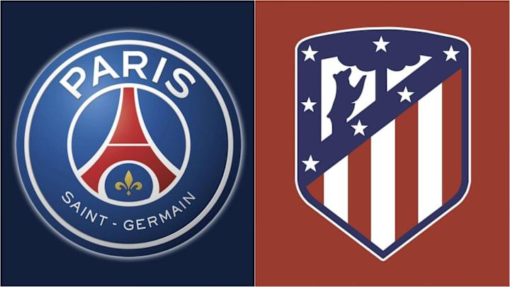 PSG take on Atlético Madrid.