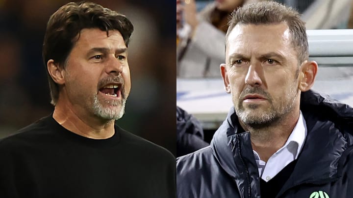 Mauricio Pochettino (left) and Tony Popović look to close out the October international action with a win. Mauricio Pochettino (left) and Tony Popović look to close out the October international action with a win.