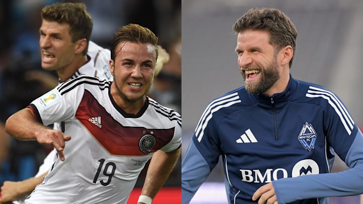 Mario Götze (left) scored the goal that made Thomas Müller a World Cup champion in 2014. Mario Götze (left) scored the goal that made Thomas Müller a World Cup champion in 2014.
