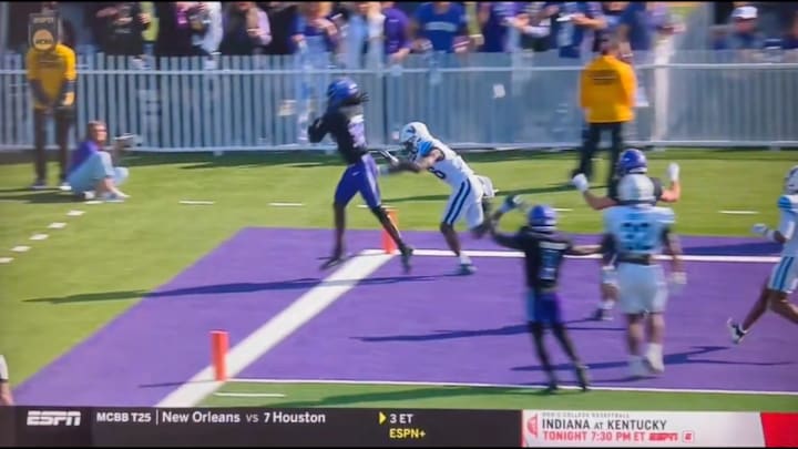 Tarleton State believed it had scored the go-ahead touchdown, but a review took it off the board. Tarleton State believed it had scored the go-ahead touchdown, but a review took it off the board.