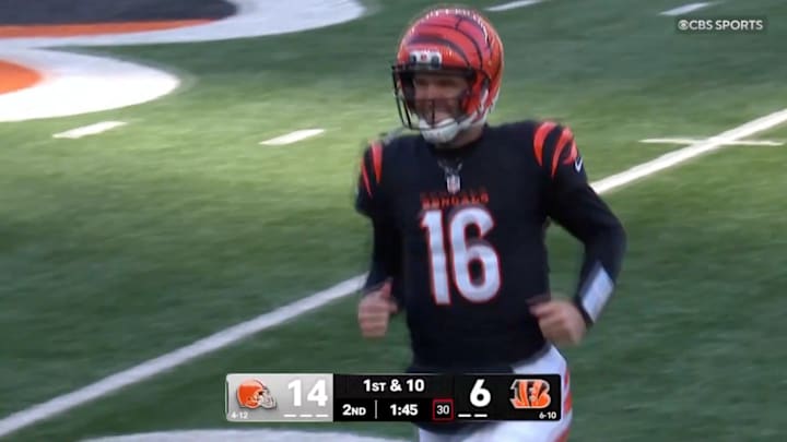 Joe Flacco was so tickled after subbing in to run a QB sneak for the Bengals.