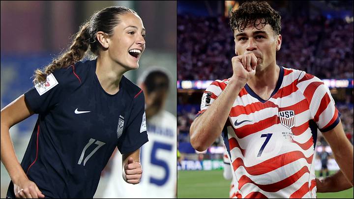 Carolina (left) and Gio Reyna have both been in the goals. Carolina (left) and Gio Reyna have both been in the goals.
