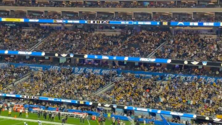 Steelers fans pack SoFi Stadium for game against the Los Angeles Chargers