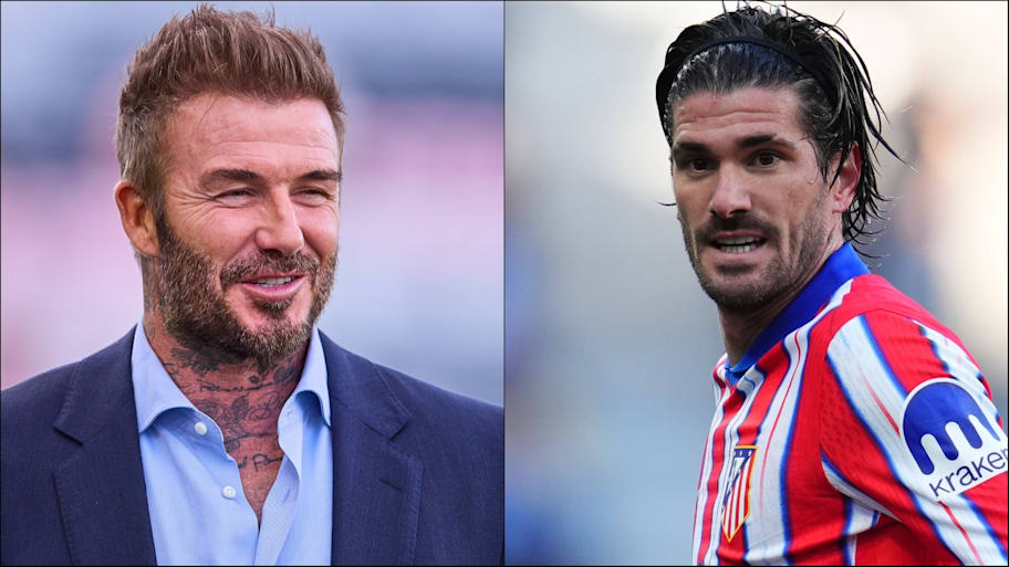 Rodrigo De Paul (right) will wear the No. 7 shirt with Inter Miami, the same number David Beckham wore for part of his time with Manchester United | IMAGO/Agencia-MexSport/Pressinphoto