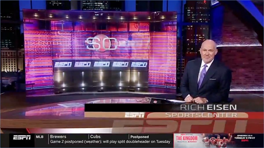 For the first time in 22 years, Rich Eisen hosted ‘SportsCenter’ on Monday night. | ESPN