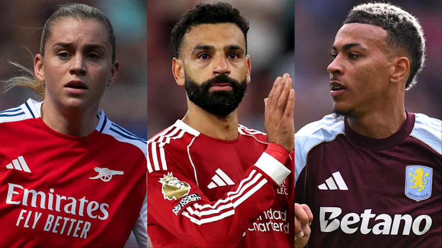 Alessia Russo (left), Mohamed Salah (middle) and Morgan Rogers (right) are nominated at the PFA Awards. | Visionhaus, Michael Steele, Ben Roberts - Danehouse/Getty Images