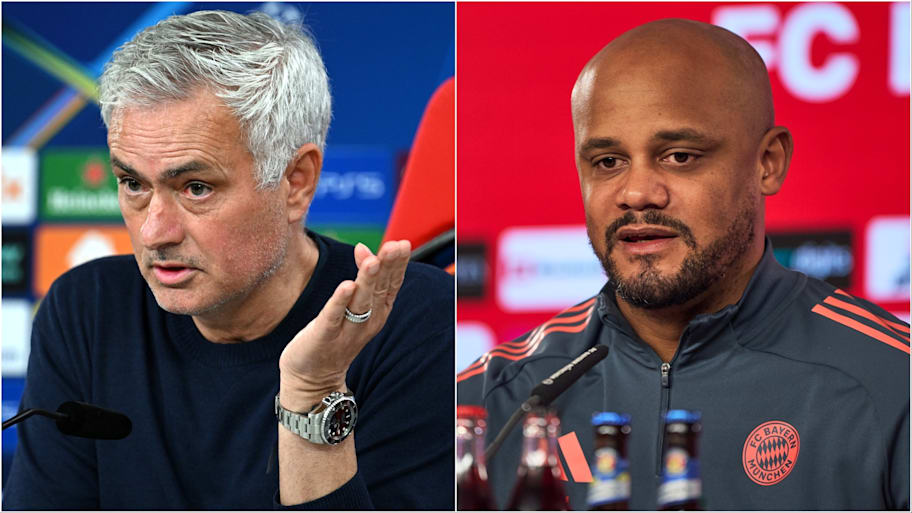 José Mourinho and Vincent Kompany.