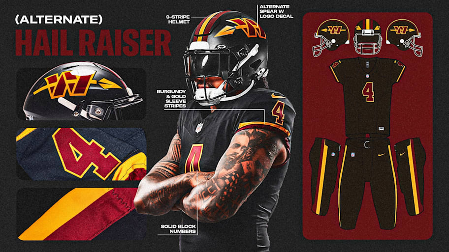 Commanders new uniforms.