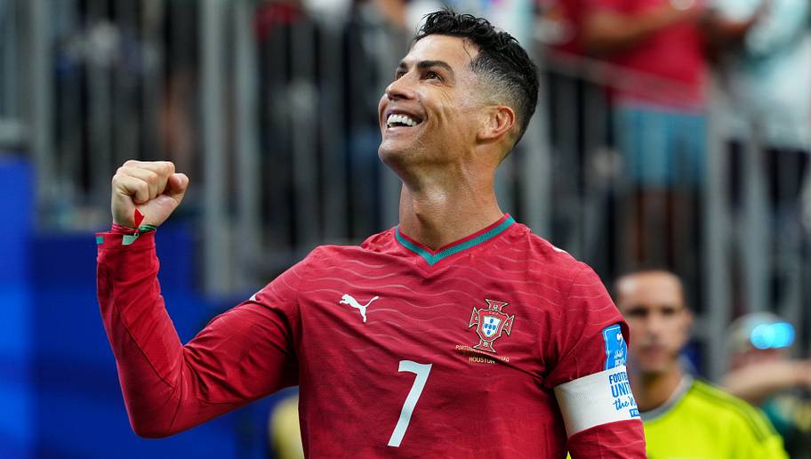 Cristiano Ronaldo celebrating for Portugal
