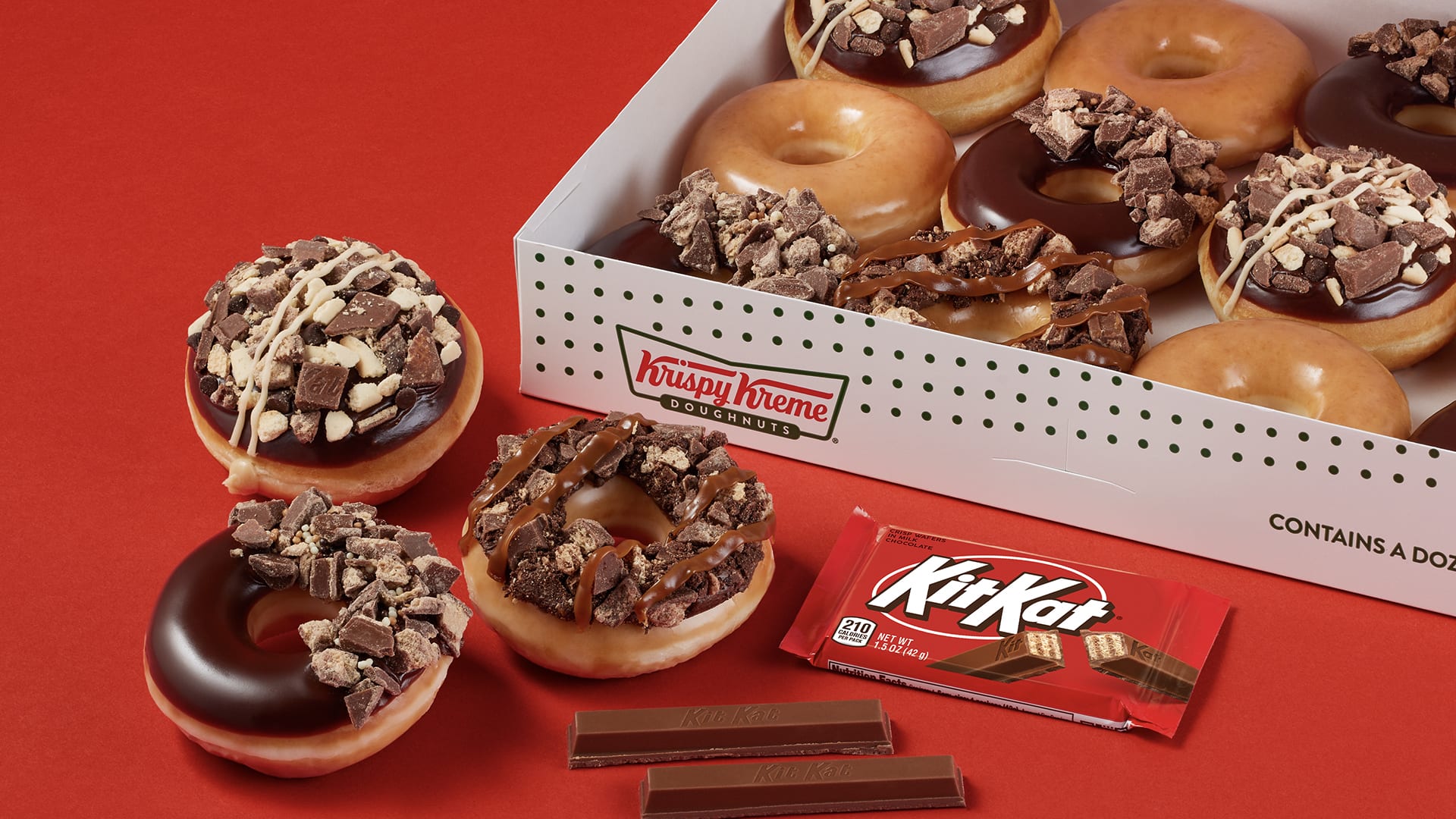 KIT KAT and Krispy Kreme want to break you off a piece of that… Doughnut?