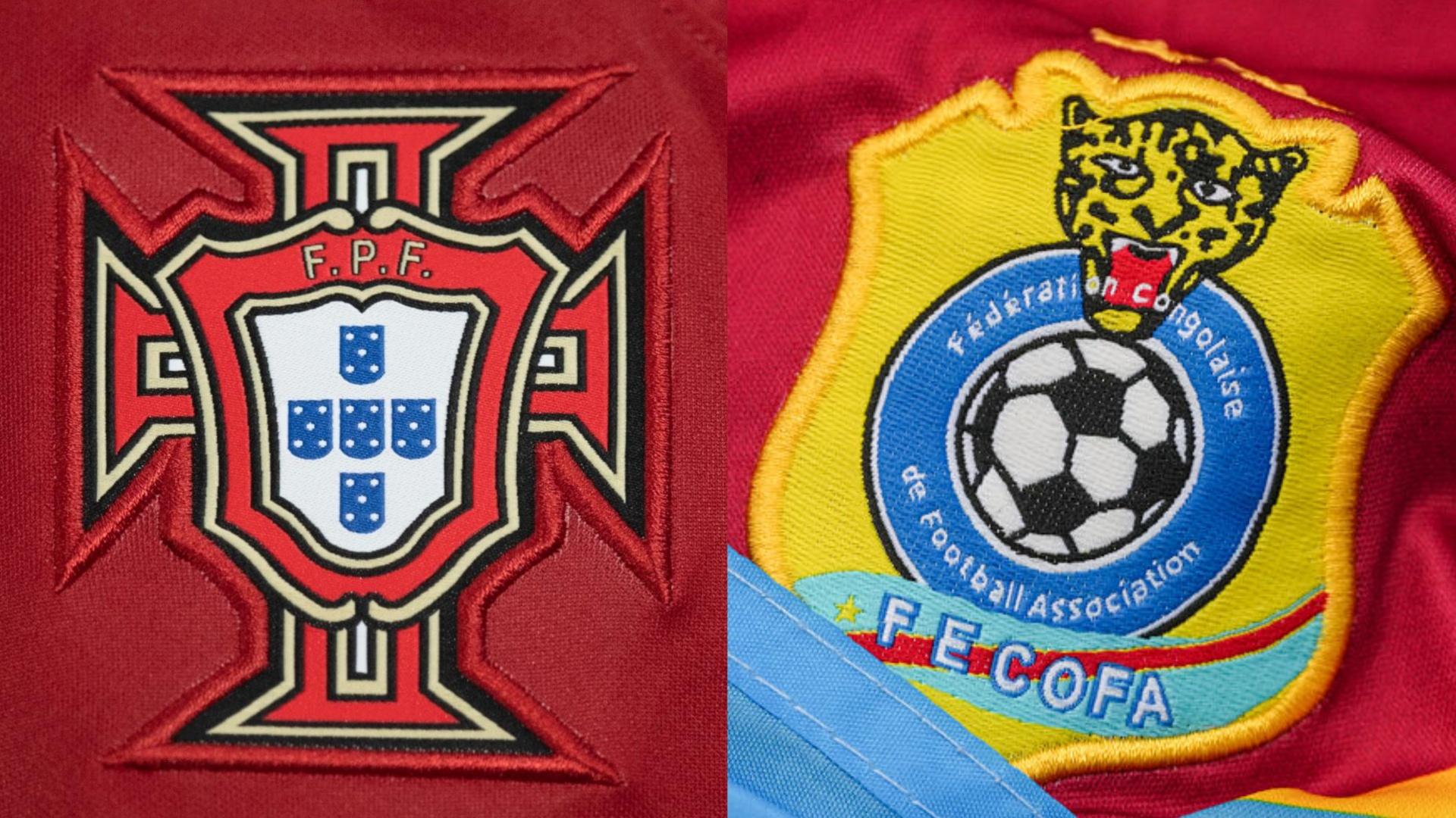 Portugal, DR Congo soccer badges