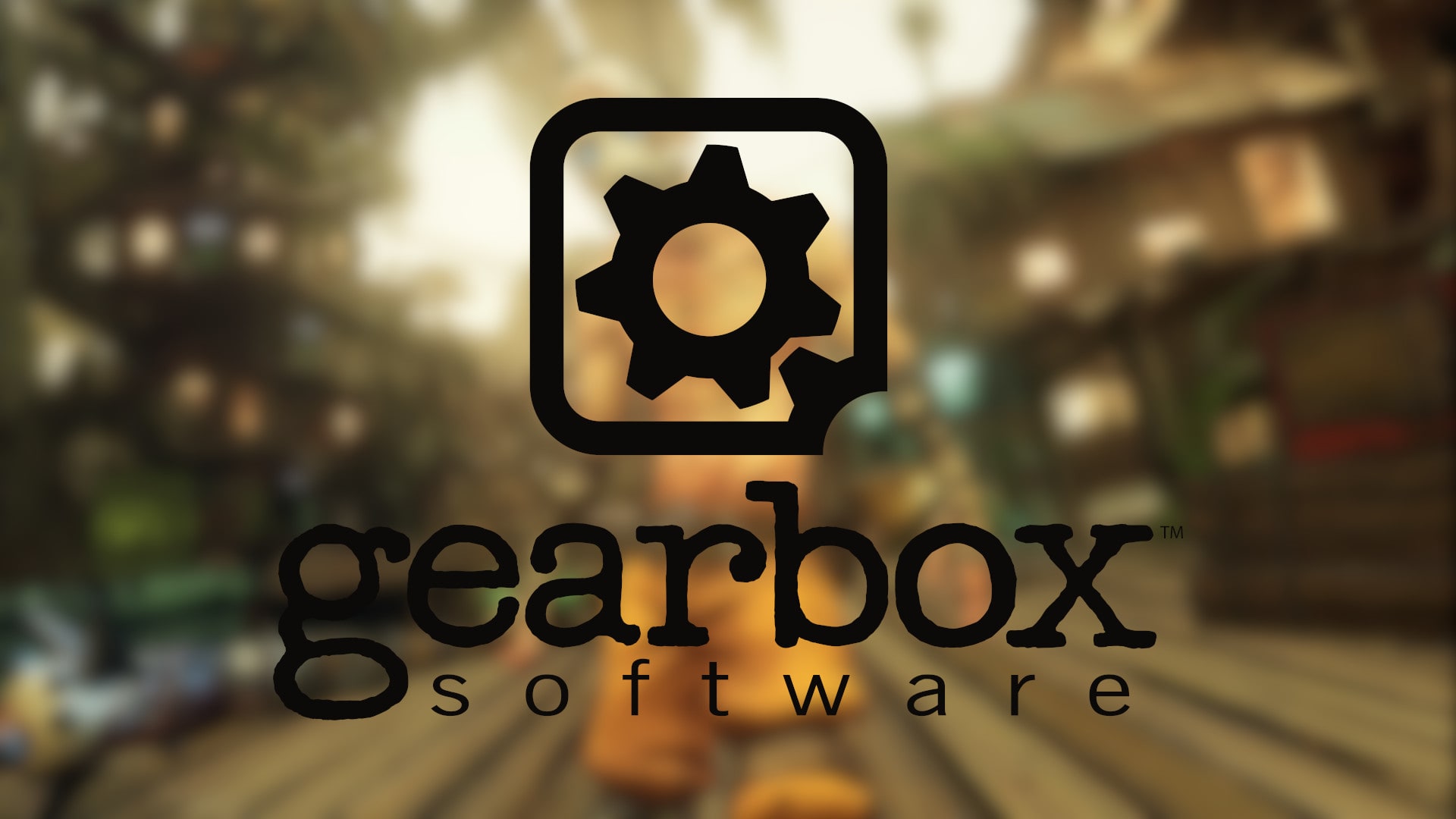 Gearbox Software logo on top of Borderlands screenshot.