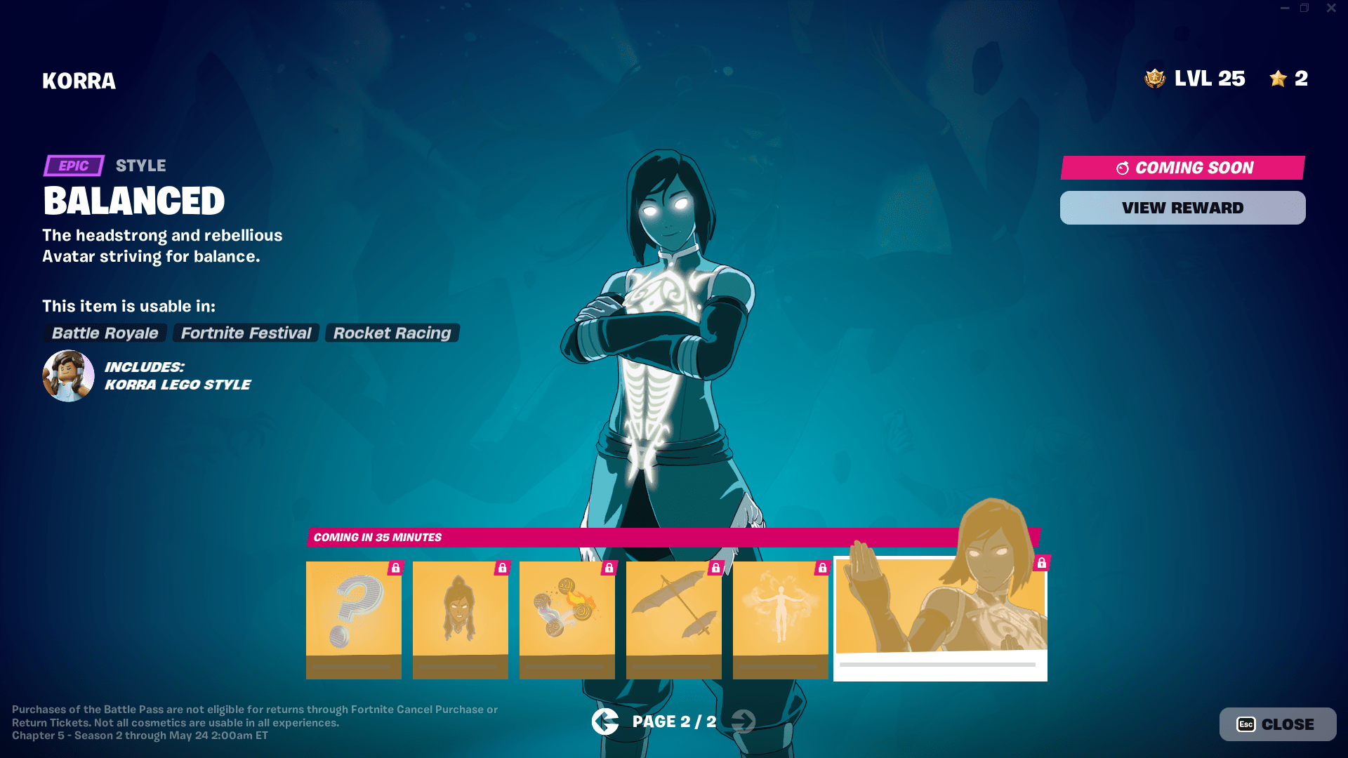Fortnite Balanced Korra skin