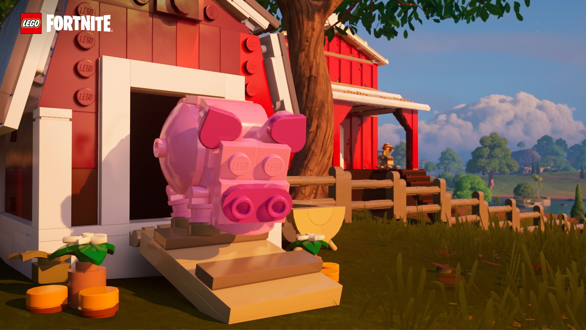 LEGO Fortnite pig in an Aimal House