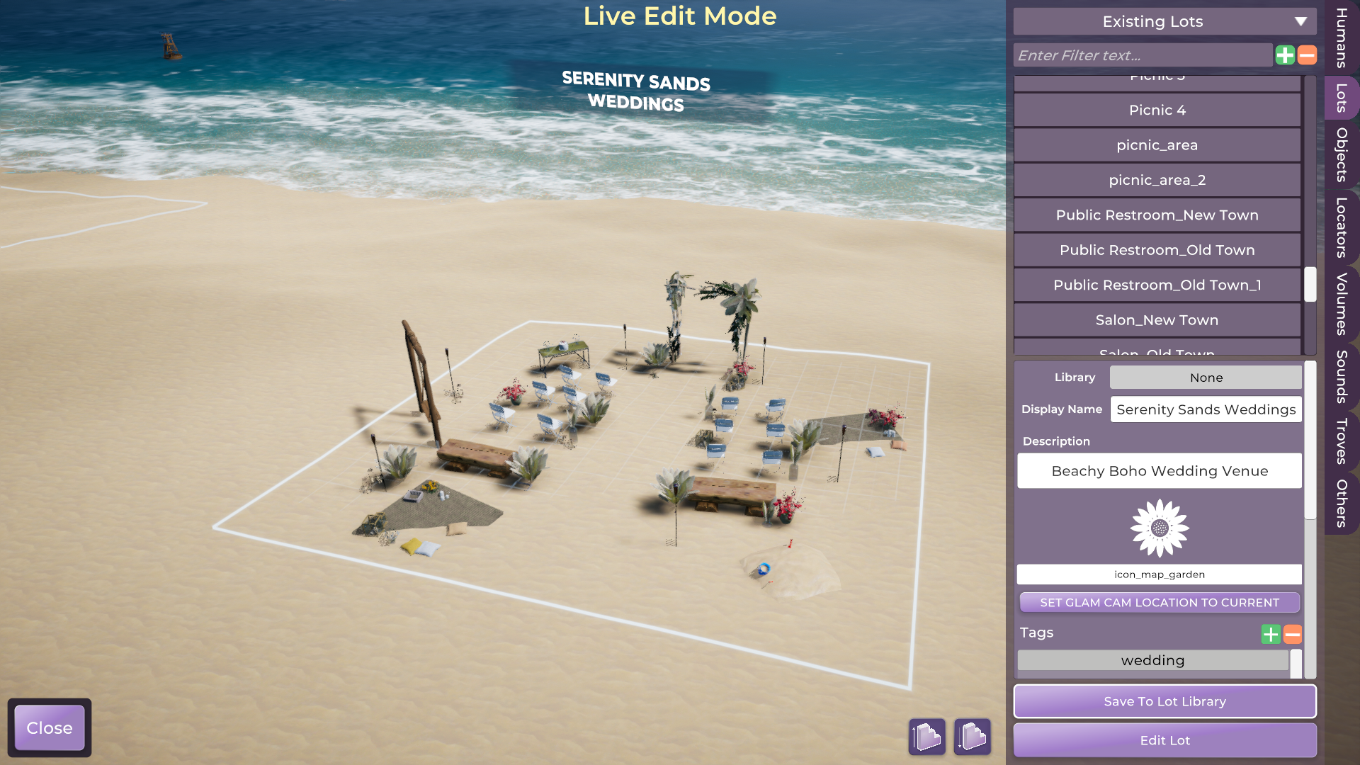 Life by You screenshot of the world editor.