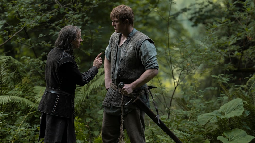 Tom Vaughan-Lawlor (Plummer) and Peter Claffey (Dunk) in A Knight of the Seven Kingdoms. Courtesy of Steffan Hill/HBO. Tom Vaughan-Lawlor (Plummer) and Peter Claffey (Dunk) in A Knight of the Seven Kingdoms. Courtesy of Steffan Hill/HBO.