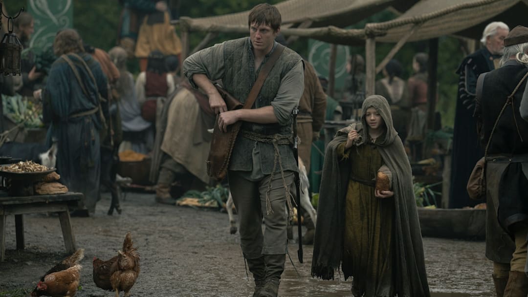 Peter Claffey (Dunk) and Dexter Sol Ansell (Egg) in A Knight of the Seven Kingdoms. Courtesy of Steffan Hill/HBO. Peter Claffey (Dunk) and Dexter Sol Ansell (Egg) in A Knight of the Seven Kingdoms. Courtesy of Steffan Hill/HBO.
