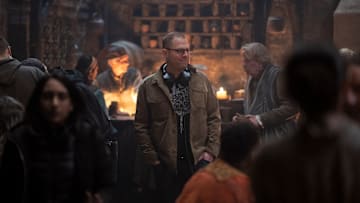 House of the Dragon showrunner Ryan Condal on set.