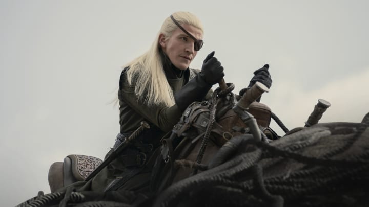 Ewan Mitchell as Aemond Targaryen in House of the Dragon season 2