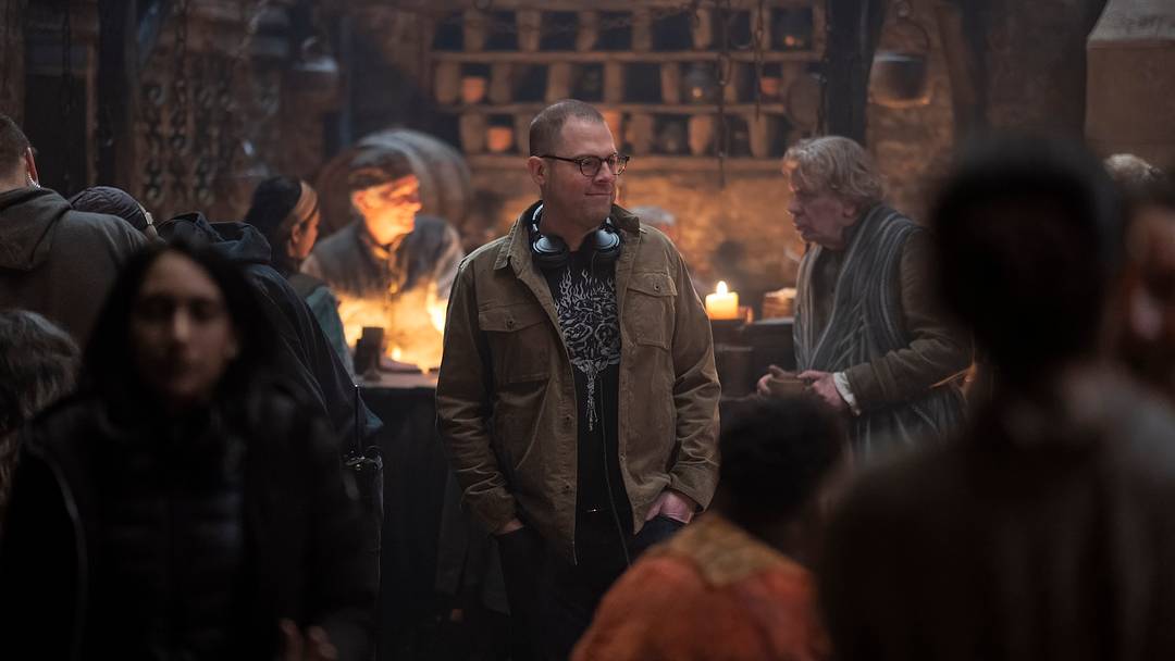 House of the Dragon showrunner Ryan Condal on set during the filming of season 2