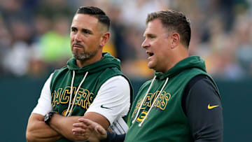 Green Bay Packers head coach Matt LaFleur and general manager Brian Gutekunst