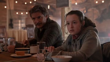 Pedro Pascal and Bella Ramsey in The Last of Us on HBO