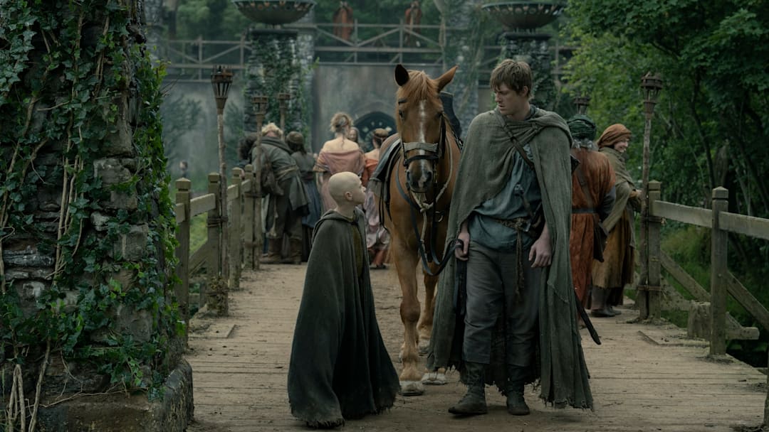 Dexter Sol Ansell and Peter Claffey in A Knight of the Seven Kingdoms