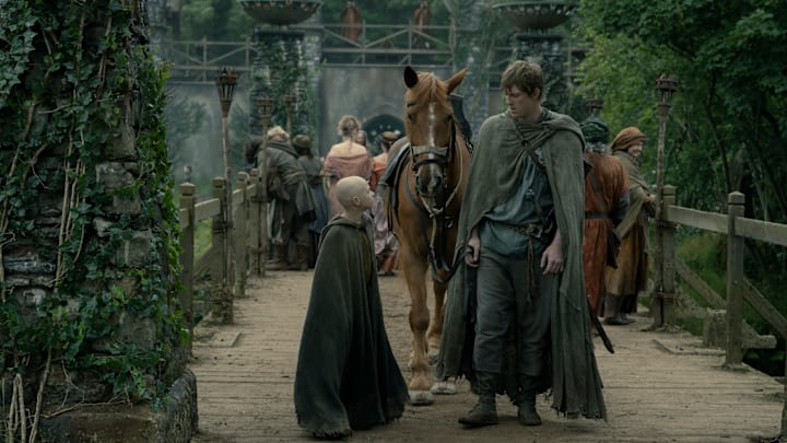 Dexter Sol Ansell and Peter Claffey in A Knight of the Seven Kingdoms