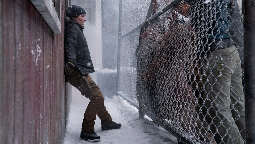 Kaitlyn Dever (Abby) in The Last of Us season 2. Photograph by Liane Hentscher/HBO.