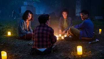 Arian S. Cartaya, Clara Stack, Amanda Christine in Welcome to Derry episode 3