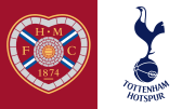 Tottenham take on Hearts on Wednesday night