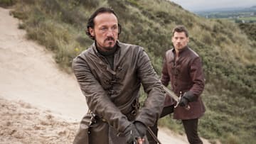 Bronn (Jerome Flynn) and Jaime Lannister (Nikolaj Coster-Waldau) in Game of Thrones