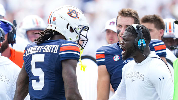 KeAndre Lambert-Smith celebrates a touchdown vs. Cal