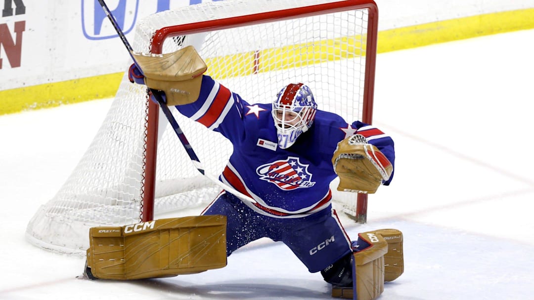 Devon Levi made several big saves, but Laval managed five goals against the previously red-hot Amerks goalie.