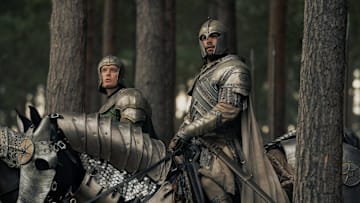 Freddie Fox as Gwayne Hightower and Fabien Frankel as Criston Cole in House of the Dragon season 2 episode 4