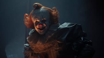 Bill Skarsgård as Pennywise in IT: Welcome to Derry.