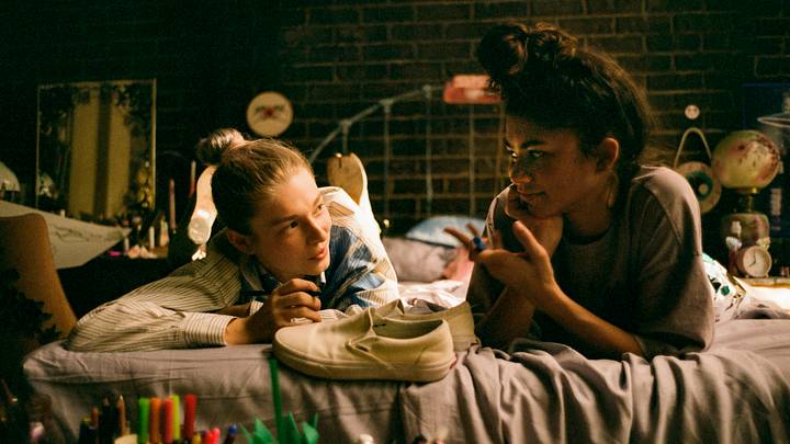Zendaya and Hunter Schafer in Euphoria special episode
