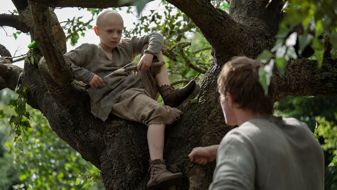 Dexter Sol Ansell (Egg) and Peter Claffey (Dunk) in A Knight of the Seven Kingdoms. Courtesy of Steffan Hill/HBO. Dexter Sol Ansell (Egg) and Peter Claffey (Dunk) in A Knight of the Seven Kingdoms. Courtesy of Steffan Hill/HBO.