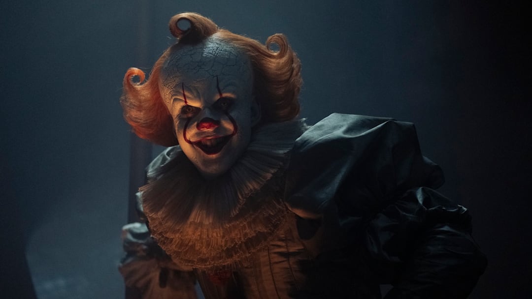 Bill Skarsgard as Pennywise in Welcome to Derry.