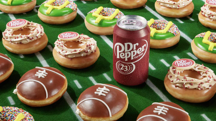 Krispy Kreme Dr Pepper Kickoff Collection doughnuts