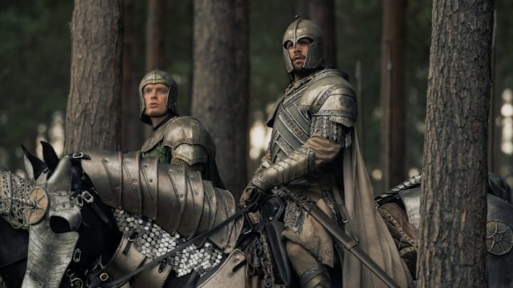 Freddie Fox as Gwayne Hightower and Fabien Frankel as Criston Cole in House of the Dragon season 2 episode 4