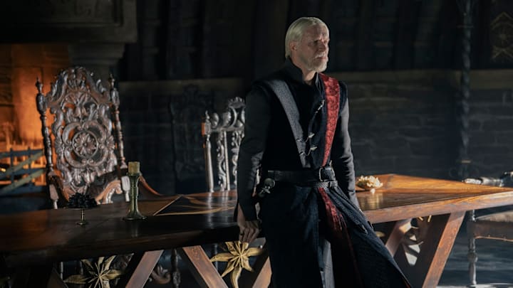 Sam Spruell as Maekar in A Knight of the Seven Kingdoms. Photograph by Steffan Hill/HBO.