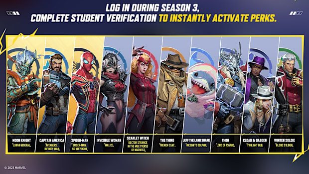 Marvel Rivals College Perks
