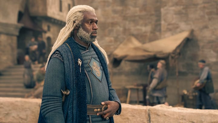 Steve Toussaint as Corlys Velaryon in House of the Dragon season 2.