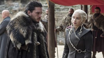 Jon Snow and Daenerys Targaryen in Game of Thrones