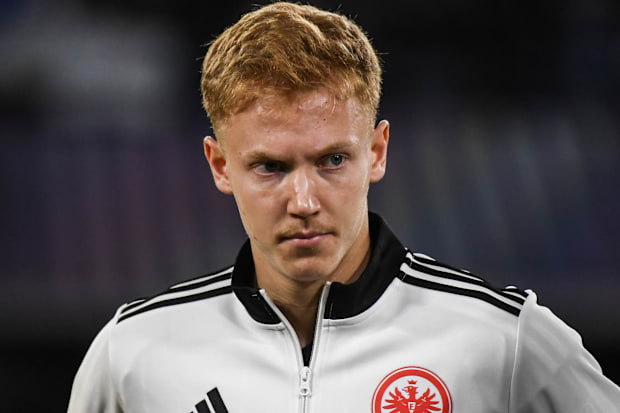 Hugo Larsson looking serious.