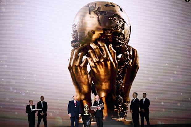U.S. President Donald Trump and FIFA President Gianni Infantino.