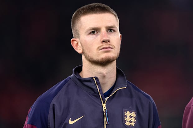 Adam Wharton representing England.